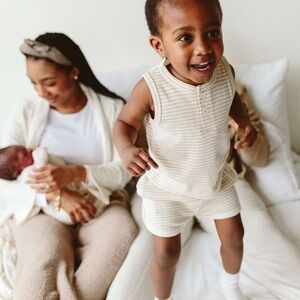 🤍 Goumi Nautical Stripe Henley Tank – Size 5T (NWOT) 🤍